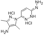 CAS 登录号：70589-21-8， 3-肼基-6-(3,5-二甲基-4-氨基-1-吡唑基)哒嗪二盐酸盐