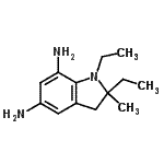 CAS#: 705928-06-9, 1,2-Diethyl-2-methyl-5,7-indolinediamine