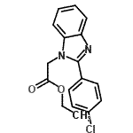 CAS#: 705970-56-5, Ethyl [2-(4-chlorophenyl)-1H-benzimidazol-1-yl]acetate