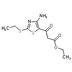CAS#: 70604-14-7, Ethyl 3-[4-amino-2-(ethylsulfanyl)-1,3-thiazol-5-yl]-3-oxopropanoate