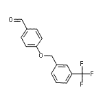 CAS 登录号：70627-18-8， 4-{[3-(三氟甲基)苄基]氧基}苯甲醛