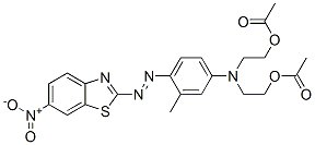 CAS#: 70660-53-6, 2,2'-[[3-Methyl-4-[(6-Nitrobenzothiazol-2-Yl)Azo]Phenyl]Imino]Bisethyl Diacetate