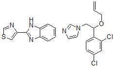 CAS#: 70746-92-8, 1-[2-(2,4-dichlorophenyl)-2-prop-2-enoxy-ethyl]imidazole; 2-(1,3-thiazol-4-yl)-1H-benzimidazole