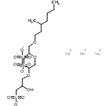 CAS#: 70776-16-8, Trisodium 2-hydroxy-3-{[1-({1-[(3-methylheptyl)oxy]-3-sulfonato-2-propanyl}oxy)-3-sulfonato-2-propanyl]oxy}-1-propanesulfonate