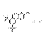 CAS 登录号：70851-58-0， 二钠3-甲基苯并[f]喹啉-7,9-二磺酸酯