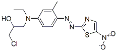 CAS 登录号：70865-21-3， 1-氯-3-[乙基[3-甲基-4-[(5-硝基噻唑-2-基)偶氮]苯基]氨基]丙-2-醇