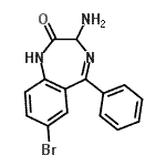 CAS#: 70890-49-2, 3-Amino-7-bromo-5-phenyl-1,3-dihydro-2H-1,4-benzodiazepin-2-one