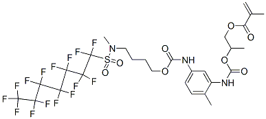 CAS#: 70900-35-5, 2-[[[[2-Methyl-5-[[[4-[Methyl[(Pentadecafluoroheptyl)Sulphonyl]Amino]Butoxy]Carbonyl]Amino]Phenyl]Amino]Carbonyl]Oxy]Propyl Methacrylate