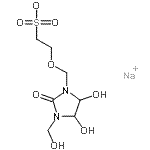 CAS 登录号：70942-00-6， 钠2-{[4,5-二羟基-3-(羟基甲基)-2-氧代-1-咪唑烷基]甲氧基}乙烷磺酸酯