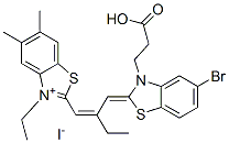 CAS#: 70942-27-7, 2-[2-[[5-Bromo-3-(2-Carboxyethyl)-3H-Benzothiazol-2-Ylidene]Methyl]Buten-1-Yl]-3-Ethyl-5,6-Dimethylbenzothiazolium Iodide