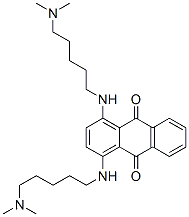 CAS 登录号：70945-53-8， 1,4-二((5-(二甲基氨基)戊基)氨基)-9,10-蒽二酮