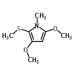 CAS#: 709647-47-2, 3,5-Dimethoxy-1-methyl-2-(methylsulfanyl)-1H-pyrrole