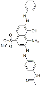 CAS#: 71002-19-2, Sodium 3-[(4-Acetamidophenyl)Azo]-4-Amino-5-Hydroxy-6-(Phenylazo)Naphthalene-1-Sulphonate