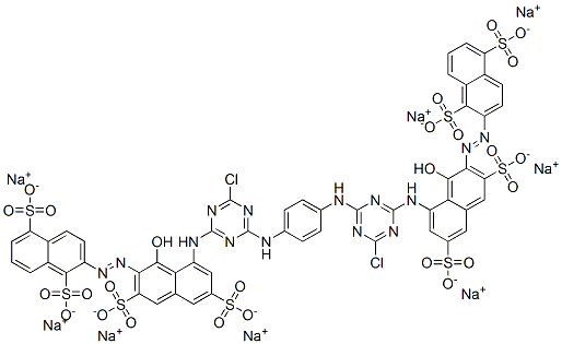 CAS#: 71002-20-5, Octasodium 2,2'-[1,4-Phenylenebis[Imino(6-Chloro-1,3,5-Triazine-4,2-Diyl)Imino(1-Hydroxy-3,6-Disulphonatonaphthalene-2,8-Diyl)Azo]]Bisnaphthalene-1,5-Disulphonate