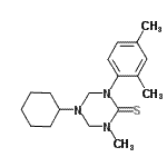 CAS#: 71018-72-9, 5-Cyclohexyl-1-(2,4-dimethylphenyl)-3-methyl-1,3,5-triazinane-2-thione
