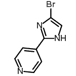 CAS#: 71048-48-1, 4-(4-Bromo-1H-imidazol-2-yl)pyridine