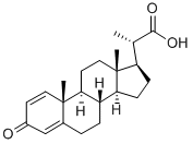 CAS 登录号：71154-85-3， 3-氧代孕甾烷-1,4-二烯-20-羧酸