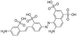 CAS#: 71205-48-6, 6-Amino-5-[[4-[2-(4-Amino-2-Sulfophenyl)Ethenyl]-3-Sulfophenyl]Azo]-1,3-Naphthalenedisulfonic Acid
