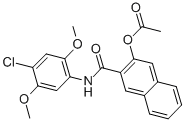 CAS#: 7121-10-0, [3-[(4-Chloro-2,5-dimethoxy-phenyl)carbamoyl]naphthalen-2-yl] ethanoate