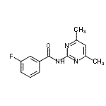 CAS#: 712285-63-7, N-(4,6-Dimethyl-2-pyrimidinyl)-3-fluorobenzamide