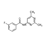 CAS#: 712309-05-2, N-(2,6-Dimethyl-4-pyrimidinyl)-3-fluorobenzamide