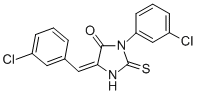CAS 登录号：71240-09-0， 3-(3-氯苯基)-5-((3-氯苯基)亚甲基)-2-硫代-4-咪唑烷酮