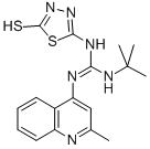CAS#: 71253-69-5, 1-Tert-Butyl-3-(5-Mercapto-1,3,4-Thiadiazol-2-Yl)-2-(2-Methyl-4-Quinolyl)-Guanidine