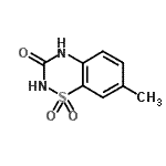 CAS#: 71254-63-2, 7-Methyl-2H-1,2,4-benzothiadiazin-3(4H)-one 1,1-dioxide