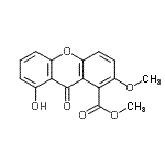 CAS#: 71339-44-1, methyl 8-hydroxy-2-methoxy-9-oxo-xanthene-1-carboxylate
