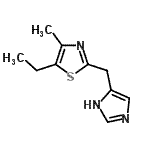CAS#: 713487-38-8, 5-Ethyl-2-(1H-imidazol-4-ylmethyl)-4-methyl-1,3-thiazole