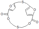 CAS#: 71349-33-2, 10,16,21,22-Tetraoxa-3,13-Dithiatricyclo[16.2.1.15,8]Docosa-5,7,18,20(1)-Tetrene-9,17-Dione