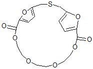 CAS 登录号：71349-35-4， 10,13,16,19,24,25-六氧杂-3-硫杂三环[19.2.1.15,8]二十五碳-5,7,21,23(1)-四烯-9,20-二酮