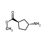 CAS 登录号：714195-06-9， 甲基(1R,3R)-3-氨基环戊烷羧酸酯