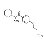 CAS#: 71436-83-4, 1-(4-Butoxyphenyl)-2-(1-piperidinyl)-1-propanone