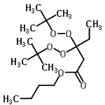 CAS#: 71436-84-5, Butyl 3,3-bis[(2-methyl-2-propanyl)peroxy]pentanoate
