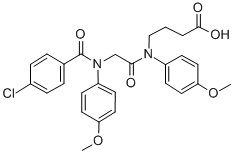 CAS#: 71455-75-9, N-(N-(4-Chlorobenzoyl)-2-(p-Anisidino)Acetyl)-4-(p-Anisidino)Butyric acid