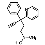CAS 登录号：71486-42-5， 4-(二甲基氨基)-2-苯基-2-(2-吡啶基)丁腈