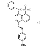 CAS#: 71598-20-4, Sodium 8-anilino-5-[(4-methylphenyl)diazenyl]-1-naphthalenesulfonate