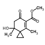 CAS#: 716381-20-3, Methyl 8-hydroxy-4,8-dimethyl-6-oxospiro[2.5]oct-4-ene-5-carboxylate