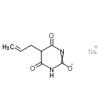CAS#: 71700-96-4, Sodium 5-allyl-4,6-dioxo-1,4,5,6-tetrahydro-2-pyrimidinolate