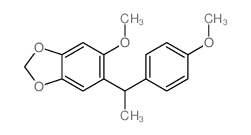 CAS#: 71712-16-8, 5-Methoxy-6-[1-(4-methoxyphenyl)ethyl]-1,3-benzodioxole