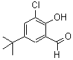 CAS 登录号：71730-43-3， 3-氯-2-羟基-5-(2-甲基-2-丙基)苯甲醛