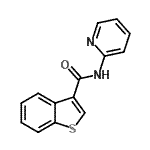 CAS#: 717859-48-8, N-(2-Pyridinyl)-1-benzothiophene-3-carboxamide