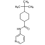 CAS 登录号：717867-55-5， 4-(2-甲基-2-丙基)-N-(3-吡啶基)环己烷甲酰胺