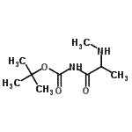CAS#: 717914-80-2, N<sup>2</sup>-Methyl-N-{[(2-methyl-2-propanyl)oxy]carbonyl}alaninamide