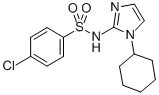 CAS 登录号：71795-43-2， 4-氯-N-(1-环己基-1H-咪唑-2-基)-苯磺酰胺