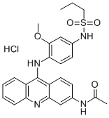 CAS 登录号：71802-78-3， N-(9-(4-(丙基磺酰胺基)-2-甲氧基(苯基氨基))-3-吖啶基)-乙酰胺盐酸盐