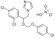 CAS 登录号：71821-01-7， 1-(2-((4-氯苯氧基)甲氧基)-2-(2,4-二氯苯基)乙基)-1H-咪唑硝酸盐