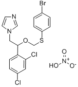 CAS 登录号：71821-15-3， 1-(2-(((4-溴苯基)硫代)甲氧基)-2-(2,4-二氯苯基)乙基)-1H-咪唑硝酸盐