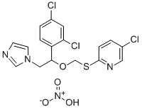 CAS#: 71821-37-9, 5-Chloro-2-(((1-(2,4-Dichlorophenyl)-2-(1H-Imidazol-1-Yl)Ethoxy)Methyl)Thio)-Pyridine Mononitrate